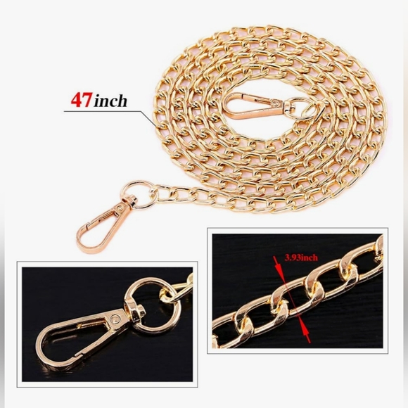 47" Silver Crossbody Chain - Picture 7 of 8